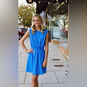 NWT NEW SEDGE MELISSA DRESS, small, indigo